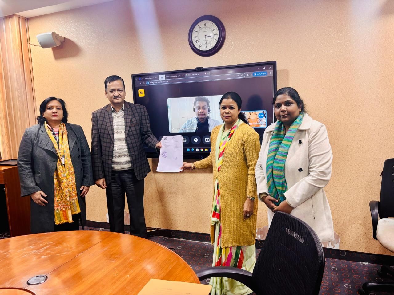 MOU signing ceremony SRMU Uttar Pradesh India